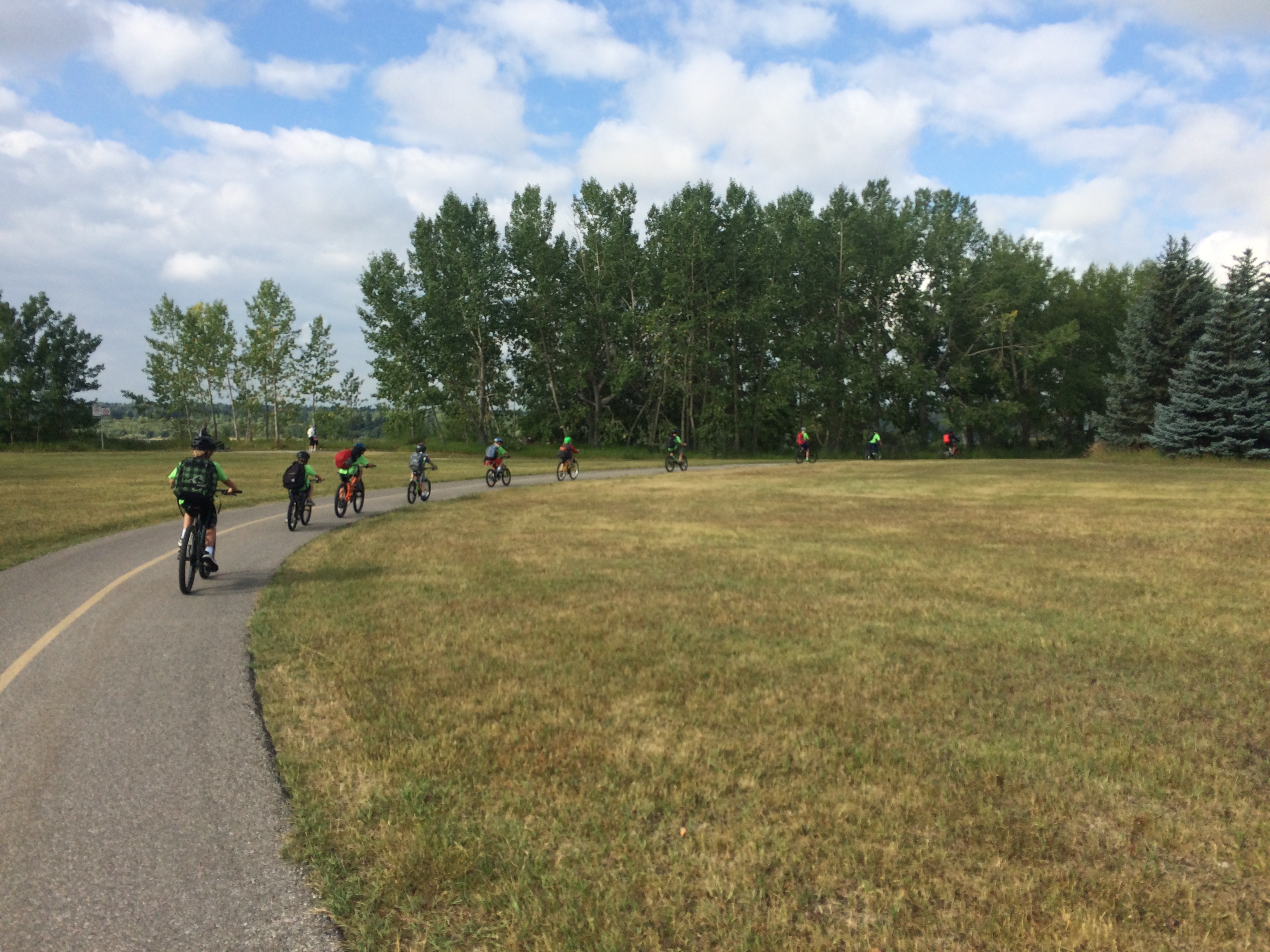 Biking in North Glenmore Park